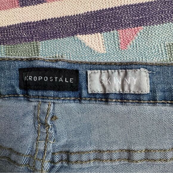 Aeropostle Women’s Denim Skinny Jeans Light Wash - Picture 12 of 14